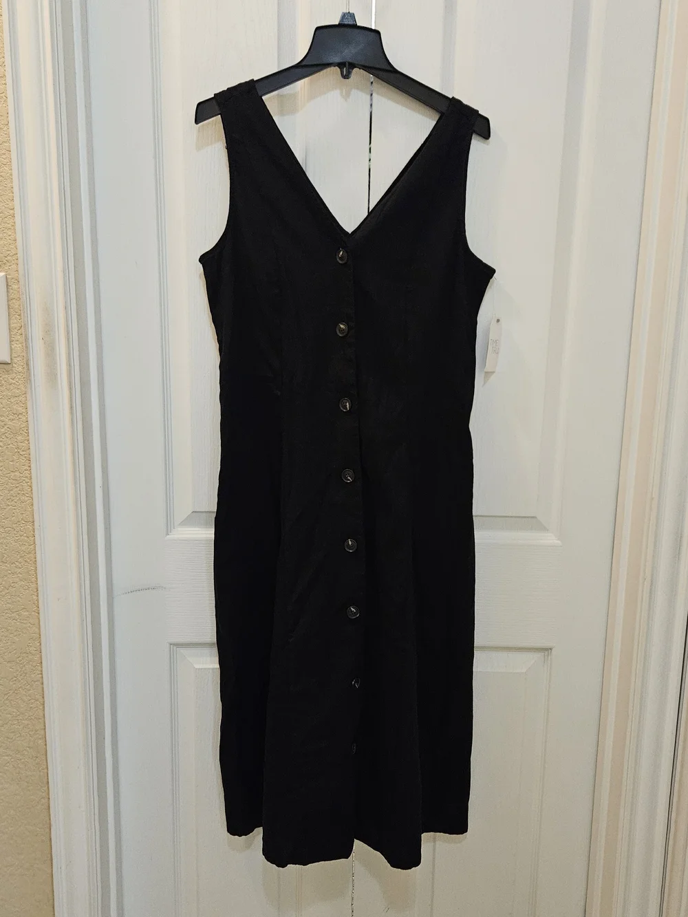 Time and Tru Women’s Sleeveless Button Down Midi Dress, Size Medium NWT